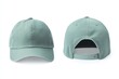 © gankevstock - Green baseball cap, front and back view