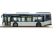© MrGraphics1990 - White Low-floor bus with blank side on white background