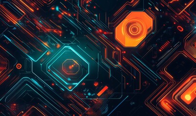 Ultra futurist tech abstract background.