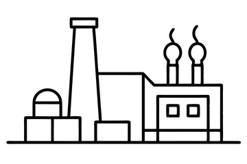 Refinery icon | isolated vector silhouette illustration on white background