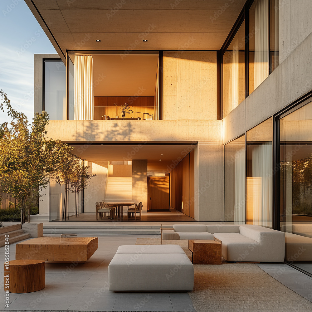 Curated visual reference: Clean Lines Loft Interior Style Inspiration Reference: A House With Loft Design Modern Interior Design Of A