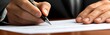 © gen_pick - Businessman Signing a Formal Contract Agreement