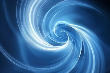 Wall Mural - Abstract blue vortex swirl on a dark background, creating a dynamic and futuristic feel ideal for technology or science-themed designs.