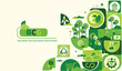© Deemerwha - BCG concept for sustainable economy development. Bio economy, circle economy, green economy with icons for web banner. Environment eco friendly. Vector illustrator.