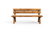 © IDNAF.std - Wooden Park Bench Isolated on White Background