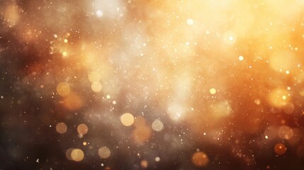 Fototapete - Abstract bokeh background featuring warm caramel tones with a soft and dreamy aesthetic