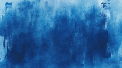 Aufkleber - Blue watercolor backdrop featuring distinct brushstrokes and textured frayed edges