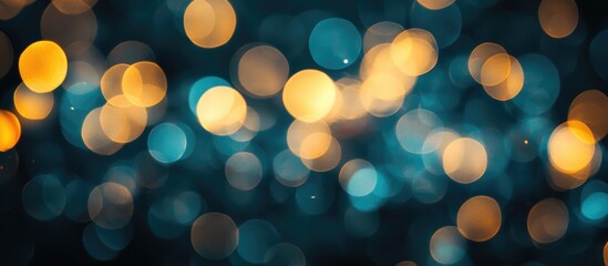Poster - Blur Bokeh Of Light On Black Background