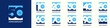 © gemilang - collection of creative Anniversary Square number 10 to 100 logo designs. abstract number design vector illustration