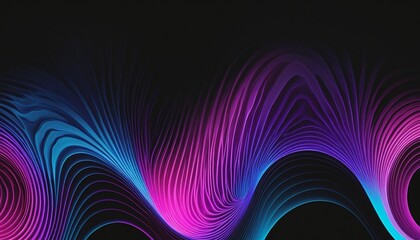 Wall Mural - abstract neon gradient with vibrant colors on dark background