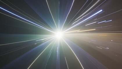 Wall Mural - Radiant Burst of Light with Lens Flare Effects