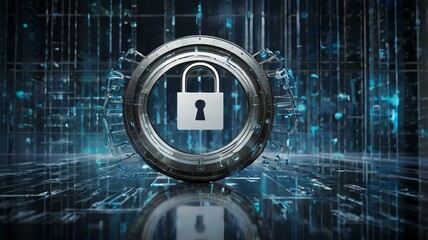 binary code lock on binary code