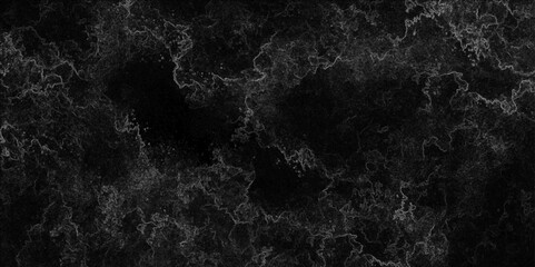 Wall Mural - grunge dark black and white pattern of cracks and scuffs black marble abstract design. stone old tex