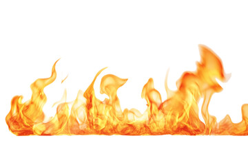 Aufkleber - Vibrant flames rising against a transparent background, perfect for design projects and creative applications.