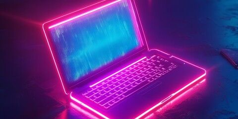 Computer engineers design and create software for phones, computers, and other devices. They write code, like the neon glow on a futuristic laptop screen, to make these programs work.