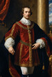 © Qun - Renaissance-style painting portrait of a young king in noble background, Generative AI