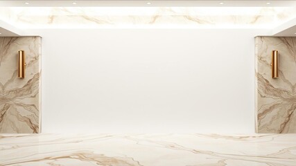 Wall Mural - Marble background in white and gray tones, with subtle veining and smooth texture, blank, blank, luxurious