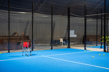 Wall Mural -  paddle tennis courts. Racket sports concept