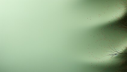 Wall Mural - abstract green background with delicate textures and scattered elements.