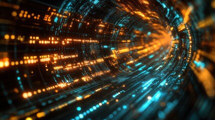Wall Mural - quantum computing specialists applying advanced computation to large-scale data analysis