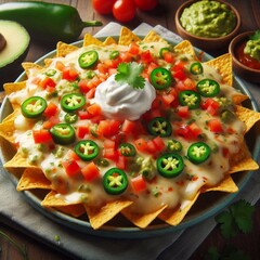 Nachos mit guacamole