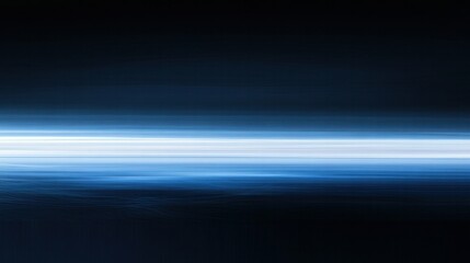 Horizontal blue gradient light with dark edges, soft and sleek