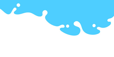 Wall Mural - milk splash, milk simple shape for banner background, milk waves, milk splashes for advertising dairy products