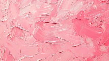 Wall Mural - An abstract pastel pink background that serves as a versatile choice for wallpaper art prints and shapes featuring the rich texture of oil paint for added depth