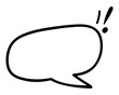© Rawpixel.com - Comic speech bubble png black outline, transparent background