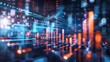 © Juan - Digital financial chart with glowing data points