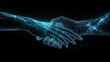 © Anna - Digital generated human hand and businessman shaking hands