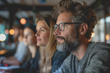 A group of developers men and women working together to program an e-commerce website.