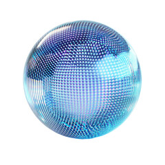 Poster - 3d hologram ball isolated transparent background