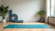 © Trust Fish - Contemporary Yoga Space with Vibrant Mat and Inspiring Ambiance