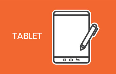 Tablet Vector Illustration