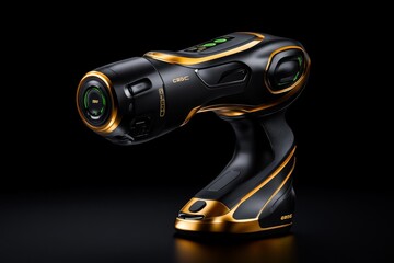 Futuristic robotic arm with sleek metallic design and advanced sensors, capturing the blend of high-tech and industrial power, symbolizing innovation and precision