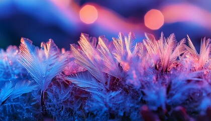 Canvas Print - Close-up of ice crystals