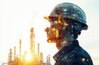 © Isuru - double exposure of engineer with safety helmet