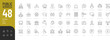 © Vectuz - Public Services Line Editable Icons set. Vector illustration in modern thin line style of social icons: court, education, social services, and more. Pictograms and infographics for mobile apps