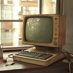 Poster - Old computer monitor