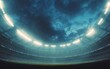 © Jari.art - A dramatic view of a stadium under a moody sky, illuminated by bright floodlights, creating an atmosphere of excitement and anticipation.