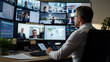 © chatchai - Efficient CEO monitoring global operations with multiple screens