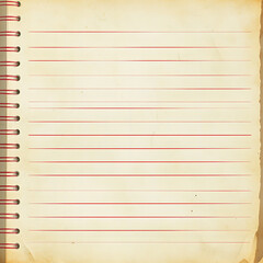 Poster - Detailed lined notebook paper for background and texture
