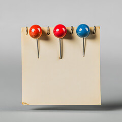 Poster - Push pin and note paper office business