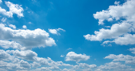 Wall Mural - blue sky with white clouds.