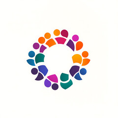 Aufkleber - Community icon social network logo template
