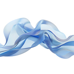 Wall Mural - abstract blue fabric flowing in the wind.