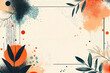 © stanhert - A digital artwork featuring a white background with a variety of colorful elements, including leaves, flowers, and splashes of color, arranged in a decorative manner