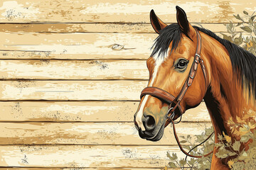 Sticker - Equestrian Background