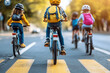 © sharafmaksumov - Infographic Illustrating Essential Road Safety Tips For Kids, Including Wearing Helmets While Biking And Using Crosswalks